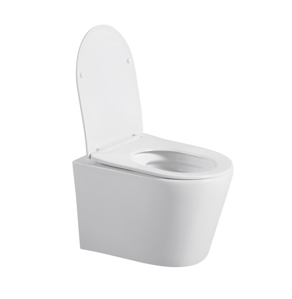 Унитаз подвесной Sapbox Fluso SB7057C1-W безободковый с микролифтом