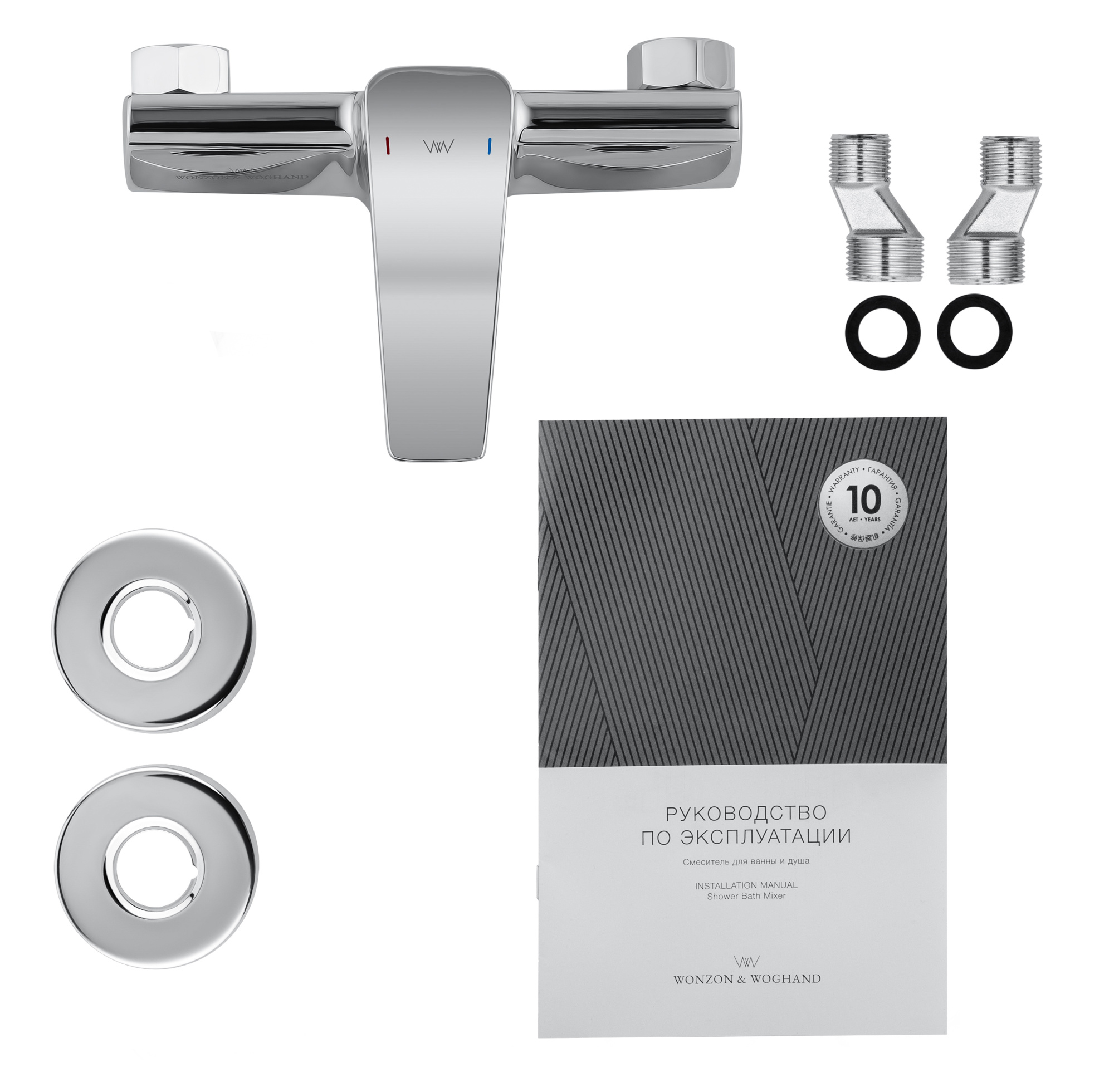 Смеситель для душа Wonzon & Woghand Athens WW-084101-CR хром глянцевый