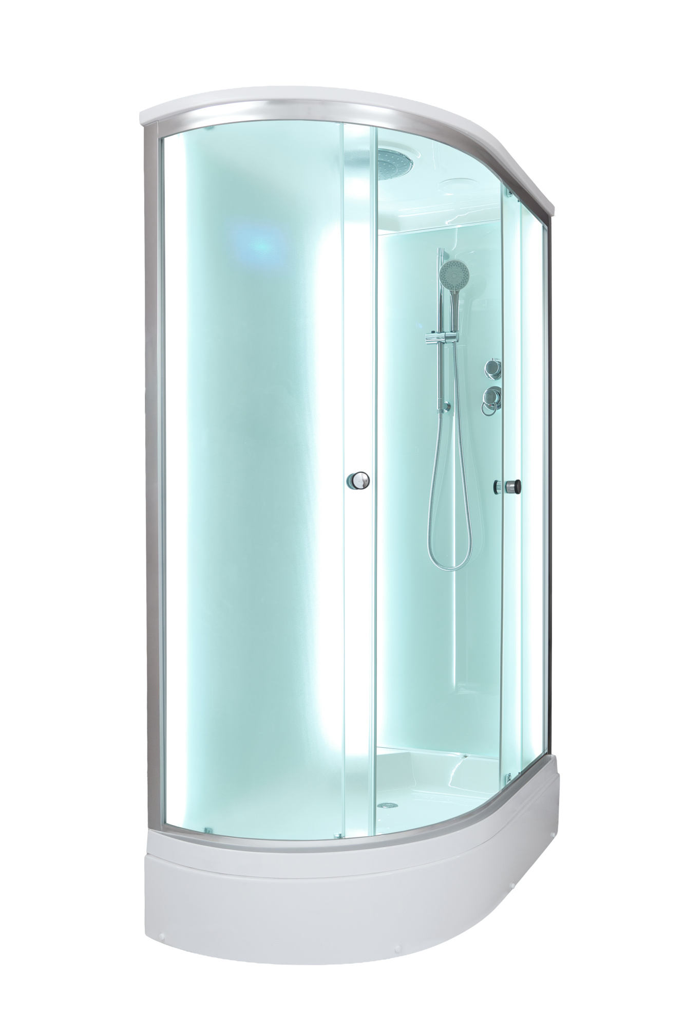 Душевая кабина DTO D272SRLED профиль хром