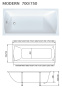 Ванна акриловая 155х70 Marka One MODERN Ванна акриловая 155х70 Marka One MODERN