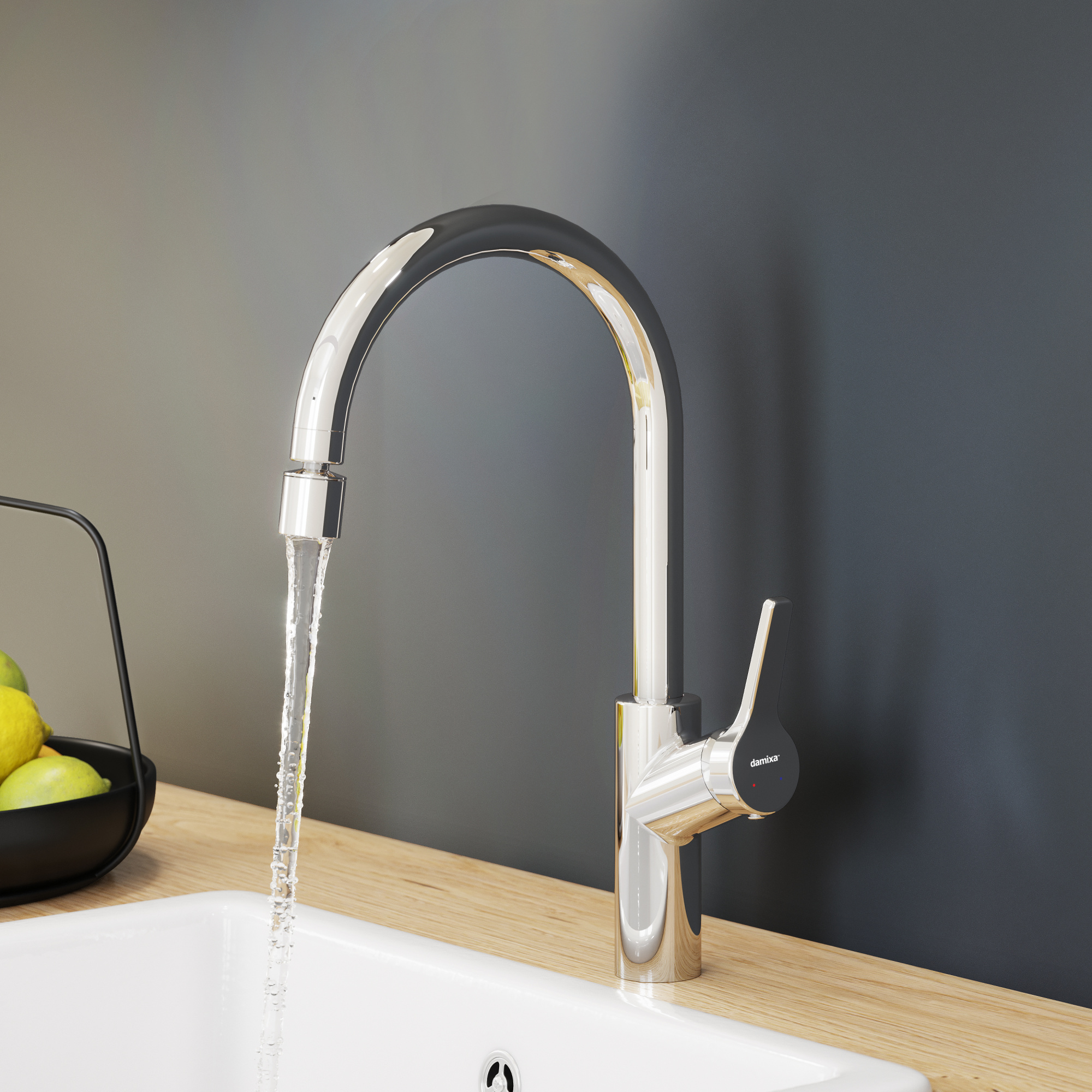 Смеситель для кухонной мойки Damixa Eclipse 310722000 хром глянцевый