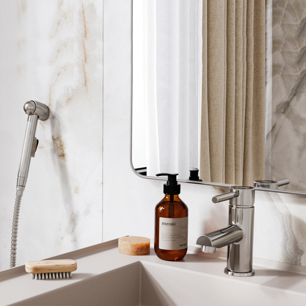 Смеситель для раковины с гигиеническим душем WasserKRAFT Main 4108 хромоникелевый глянцевый