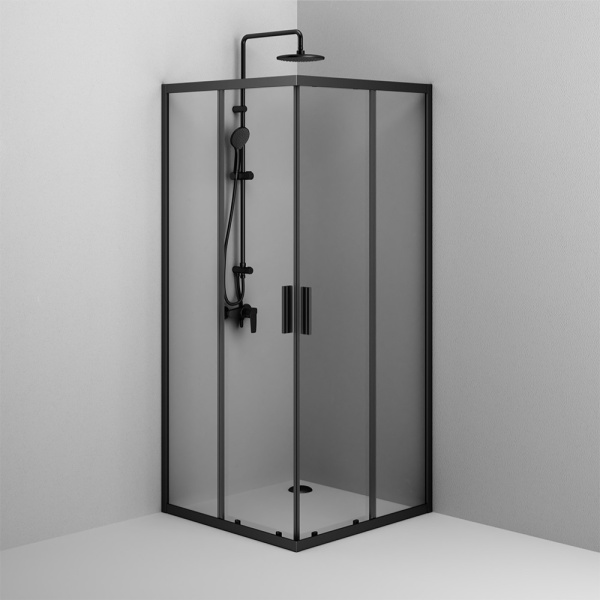 Душевой уголок AM.PM Gem 90x195x90 W90G-403-9090BT профиль черный