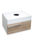 Тумба под раковину Runo Вудлайн 65 см 00-00001342 подвесная крафтовый дуб, белый