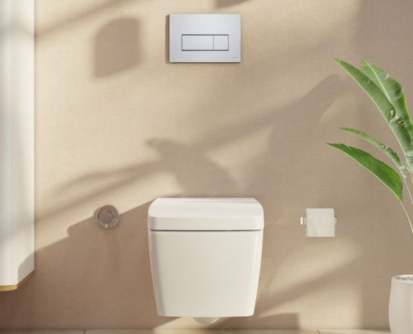 Комплект инсталляция и кнопка хром VitrA