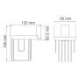 Держатель освежителя WasserKRAFT Lopau K-6045 Держатель освежителя WasserKRAFT Lopau K-6045