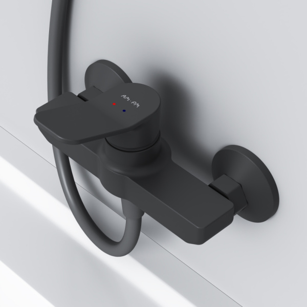 Смеситель для ванны Am.Pm X-Joy F85A20022 черный матовый