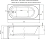 Акриловая ванна Aquanet Light 00243869 150x70 с каркасом
