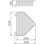 Угловая полка HAIBA HB335 Угловая полка HAIBA HB335