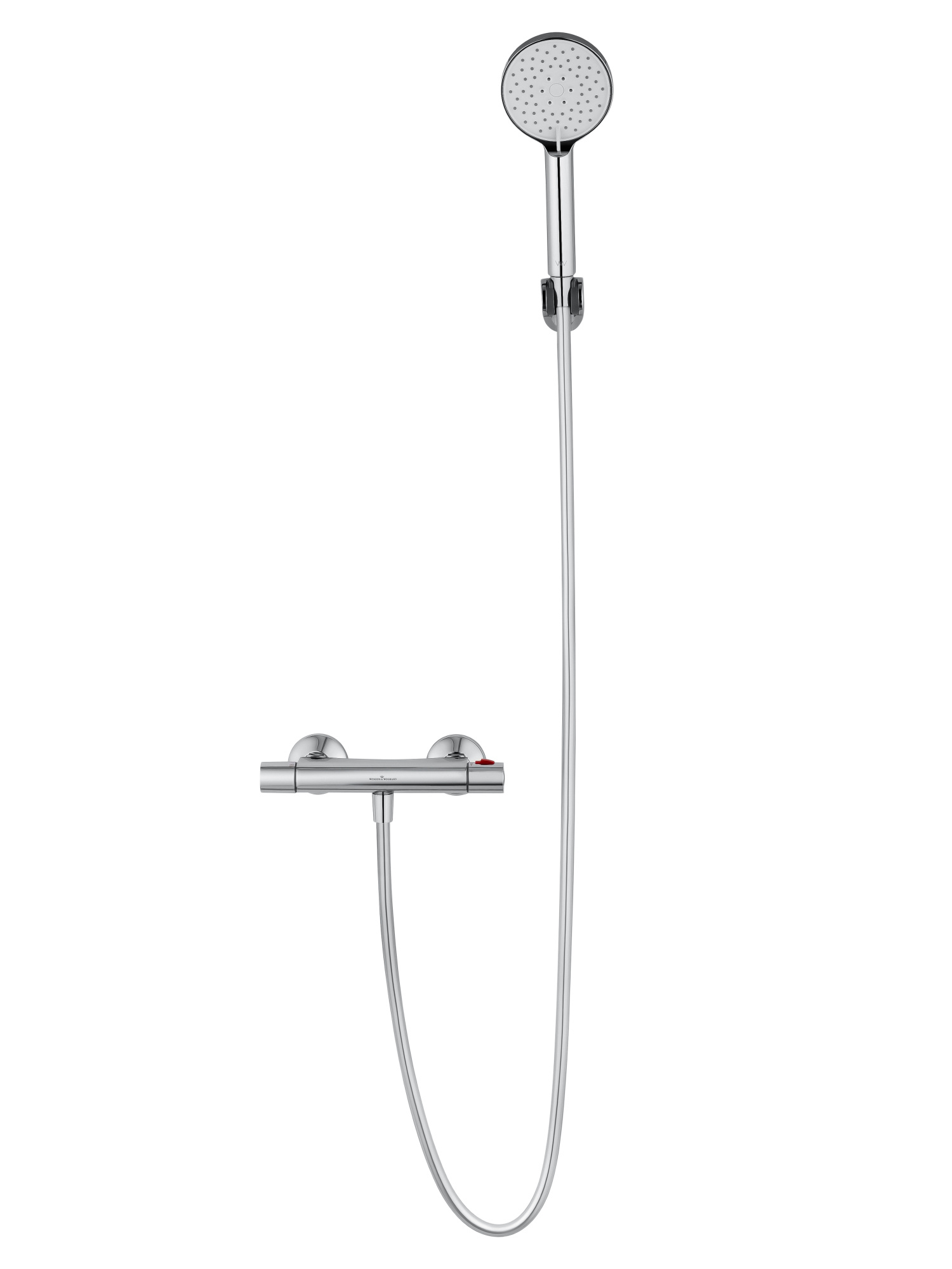 Смеситель для душа с термостатом и гарнитуром Wonzon & Woghand Inn 5 WW-B2005-A-CR хром глянцевый