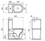 Чаша унитаза безободковая  BelBagno FLAY-R BB2149CPR Чаша унитаза безободковая  BelBagno FLAY-R BB2149CPR