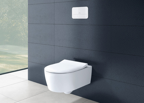 Унитаз Villeroy & Boch Avento 5656RS01 подвесной безободковый с микролифтом