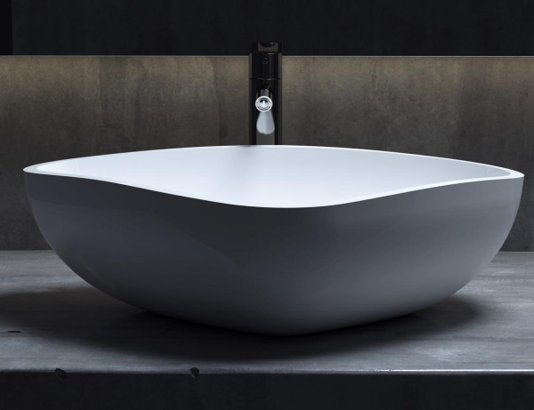 Раковина накладная Salini Gloria 55 см 1102206M белая