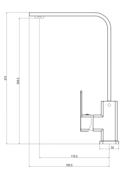 Смеситель для кухни Voda Iceberg IC519 хром глянцевый