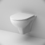 Подвесной унитаз FlashClean с сиденьем микролифт AM.PM Gem C901700SC Подвесной унитаз FlashClean с сиденьем микролифт AM.PM Gem C901700SC