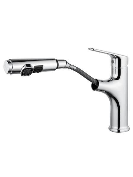 Смеситель для раковины с гигиеническим душем Wonzon & Woghand WW-AE4151-CR хром глянцевый