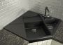 Кухонная мойка угловая 90x90 Florentina 20.375.J0900.302 Антрацит