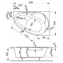 Акриловая ванна VAGNERPLAST FLORA 150x100 Right Акриловая ванна VAGNERPLAST FLORA 150x100 Right