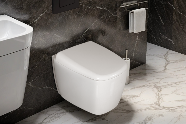 Унитаз подвесной Ceruttispa Romina CT10613 безободковый с микролифтом