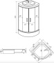Душевая кабина Erlit ER350926-C4-RUS 90x90x226 Душевая кабина Erlit ER350926-C4-RUS 90x90x226