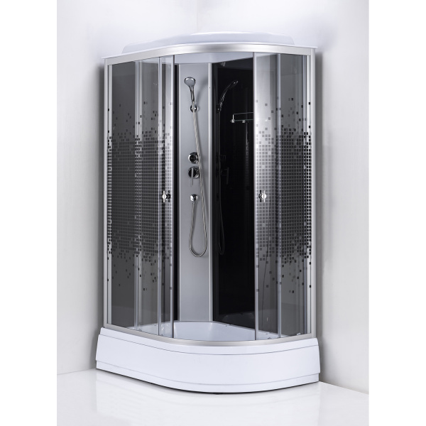 Душевая кабина левая с поддоном 120 см Loranto  CS-1200-25ТМ/М L Душевая кабина левая с поддоном 120 см Loranto  CS-1200-25ТМ/М L