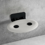 Универсальное складное сиденье для душа RAVAK OVO-P II-OPAL/BLACK B8F0000057 Универсальное складное сиденье для душа RAVAK OVO-P II-OPAL/BLACK B8F0000057