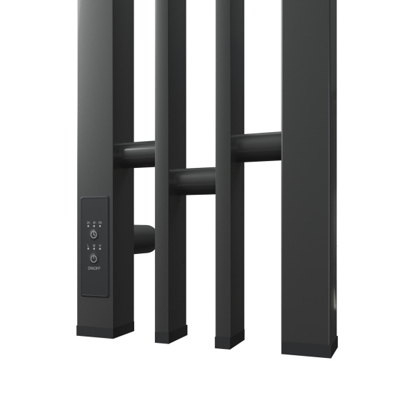 Полотенцесушитель электрический диммер слева 17x120 см Point Фрея PN20722GB графит Полотенцесушитель электрический диммер слева 17x120 см Point Фрея PN20722GB графит