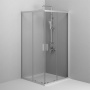 Душевой уголок AM.PM Gem 100x195x100 W90G-403-100100-MT профиль хром