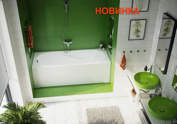 Ванна акриловая прямоугольная AZARIO KARMINA 160х70 AV0011160 Ванна акриловая прямоугольная AZARIO KARMINA 160х70 AV0011160