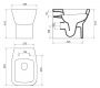 Унитаз приставной  BelBagno LAGO BB128CB Унитаз приставной  BelBagno LAGO BB128CB