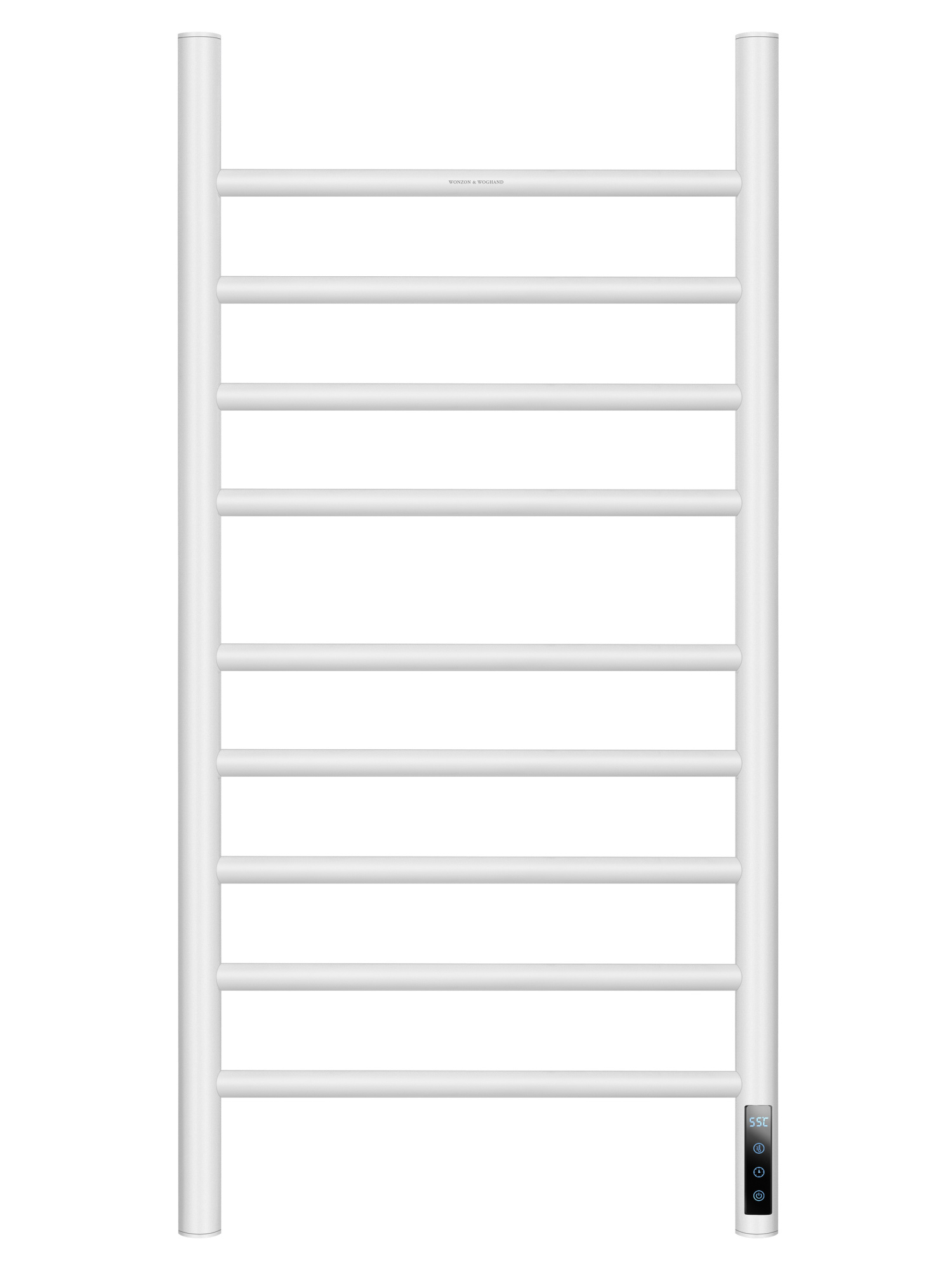 Полотенцесушитель электрический Wonzon & Woghand Bonn WW-AL409-MW подвесной белый матовый
