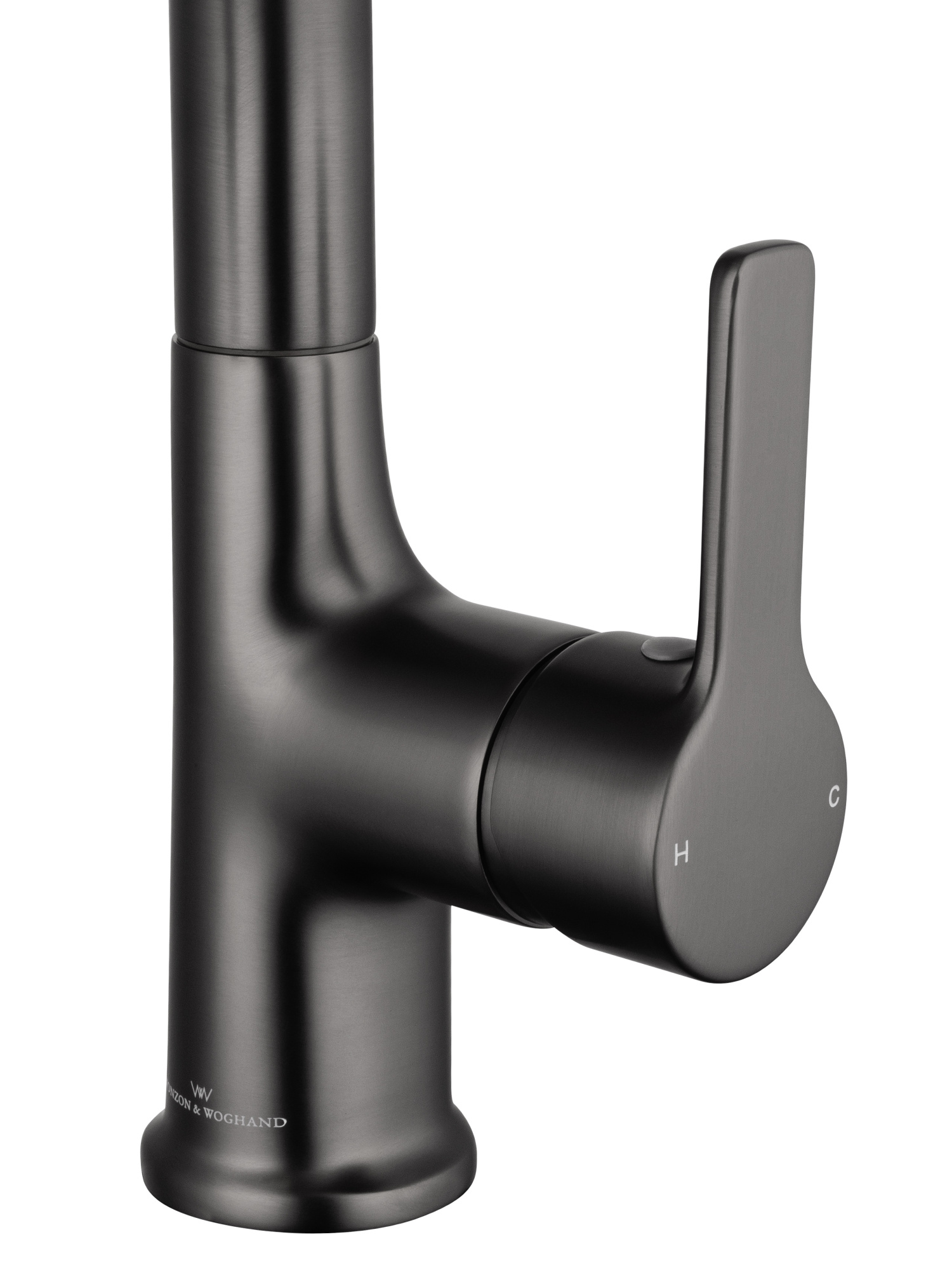 Смеситель для раковины с гигиеническим душем Wonzon & Woghand WW-FE01L212-BGG темный графит брашированный