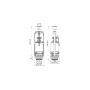 Арматура смывная 1-ур нижний подвод тип А IDDIS Optima Home F012400-0004 Арматура смывная 1-ур нижний подвод тип А IDDIS Optima Home F012400-0004
