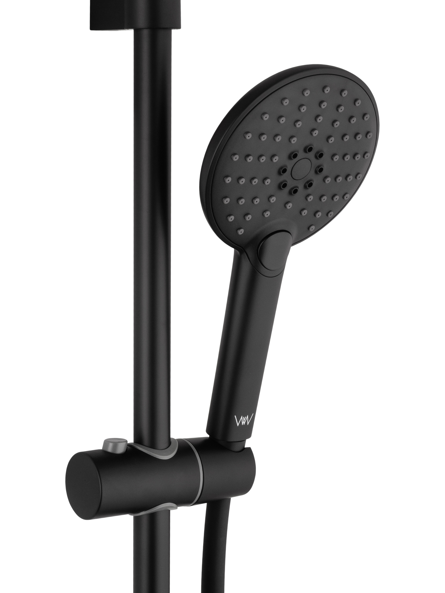 Смеситель для ванны с душем и гарнитуром Wonzon & Woghand Alfa WW-AE3201-MB черный матовый