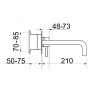 Смеситель с изливом встраиваемый RGW SP-45-10B 21140545-04 Смеситель с изливом встраиваемый RGW SP-45-10B 21140545-04