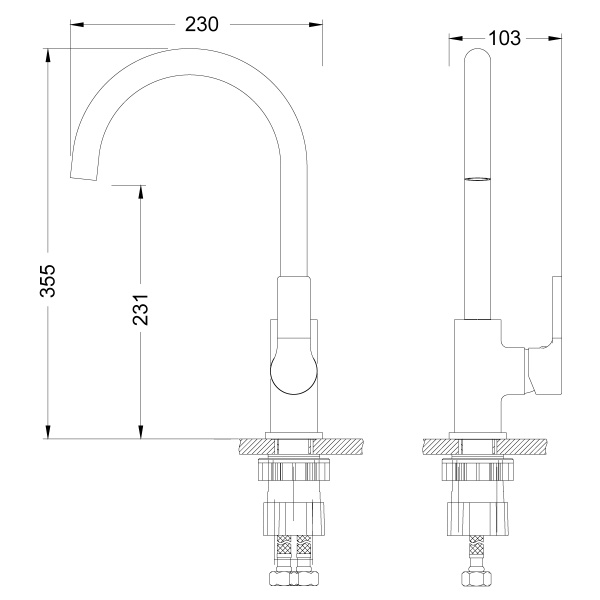 Смеситель для кухни Lemark Aura LM0605C для кухни Смеситель для кухни Lemark Aura LM0605C для кухни