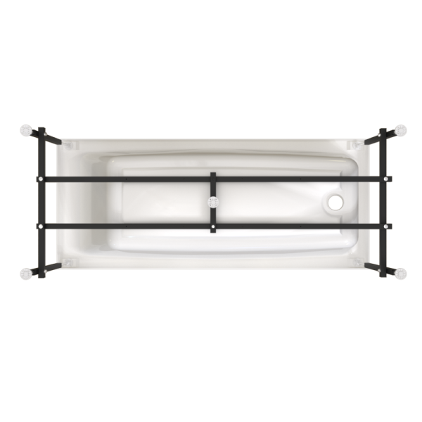 Ванна акриловая Radomir Веста 170x70 2-01-0-0-1-237Р белая пристенная с каркасом