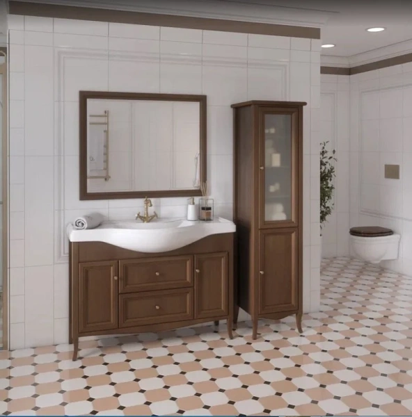 Тумба с раковиной Caprigo Lion 120 см 38316-036.000.00.20 напольная орех античный