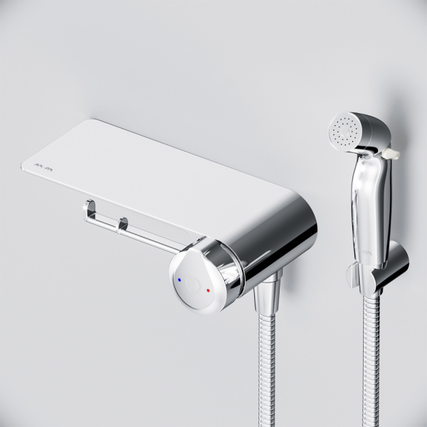 Смеситель гигиенический встраиваемый TouchReel AM.PM X-Joy F0H85A800 Смеситель гигиенический встраиваемый TouchReel AM.PM X-Joy F0H85A800