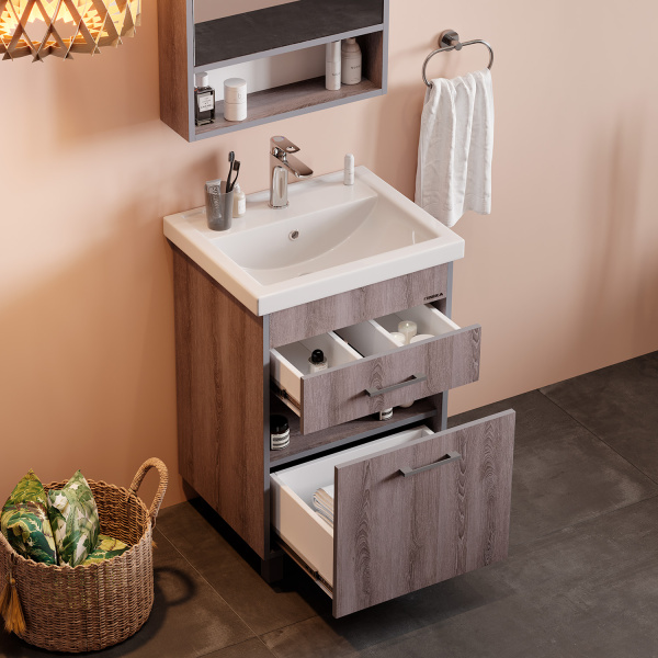 Тумба под раковину Onika Натали 60 см 106001 ясень таормина