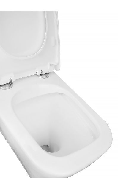 Унитаз-компакт Azario Quadro AZ-2175 безободковый с микролифтом