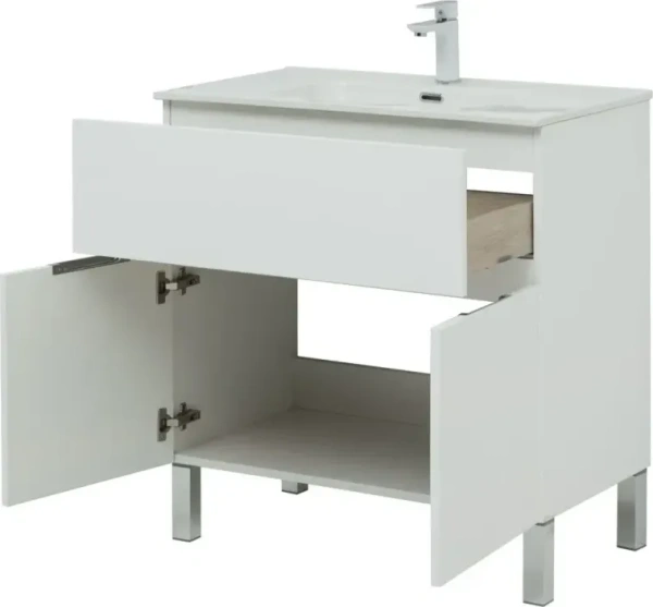 Мебель для ванной Aquanet Алвита New 80 напольная белая