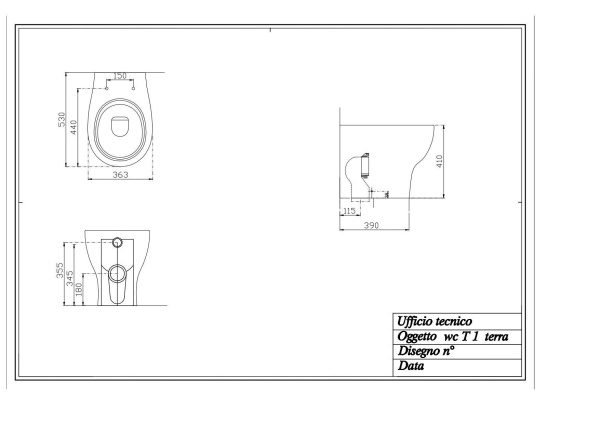 Унитаз  Disegno Ceramica Touch1 T100200001  белый Унитаз  Disegno Ceramica Touch1 T100200001  белый