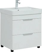 Тумба под раковину Aquanet Ирис New 60 см 00310152 напольная белая глянцевая