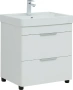 Тумба под раковину Aquanet Ирис New 60 см 00310152 напольная белая глянцевая