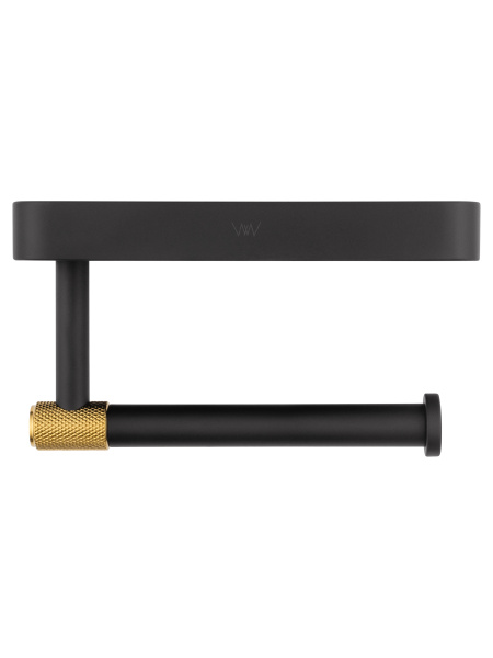 Держатель для туалетной бумаги Wonzon & Woghand Majestic WW-9226 черный;золото глянцевый