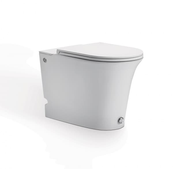 Приставной безободковый унитаз Cerutti SPA Bernina Pulse CT7789 с быстросъемным сиденьем микролифт Приставной безободковый унитаз Cerutti SPA Bernina Pulse CT7789 с быстросъемным сиденьем микролифт