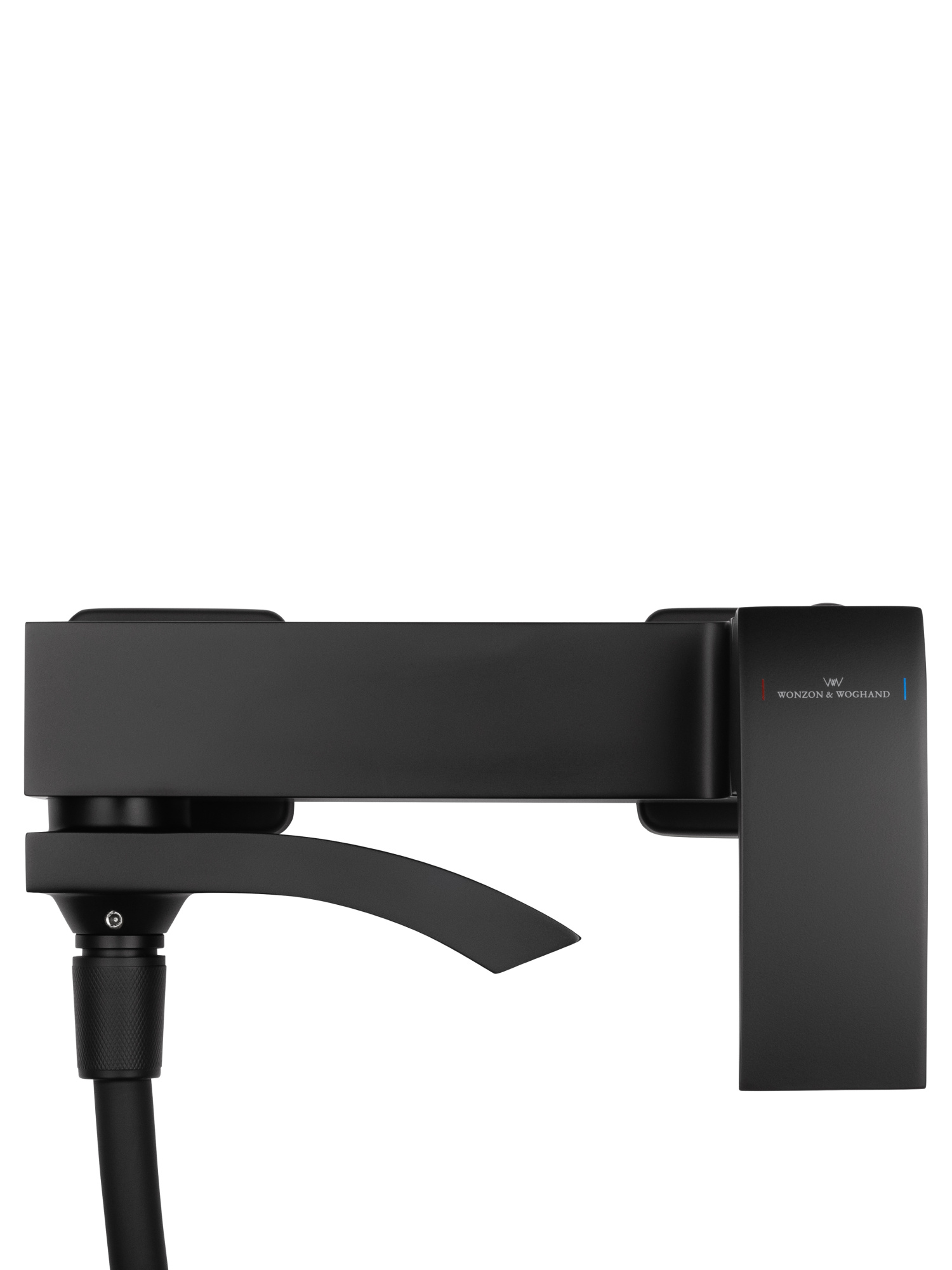 Смеситель для ванны с душем и гарнитуром Wonzon & Woghand Fit WW-88639009-MB черный матовый