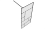 Душевая перегородка 90x195 Bravat Blackline BG090.6414B Душевая перегородка 90x195 Bravat Blackline BG090.6414B