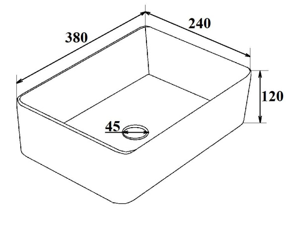 Раковина Runo Duo 40 см 00-00001356 накладная